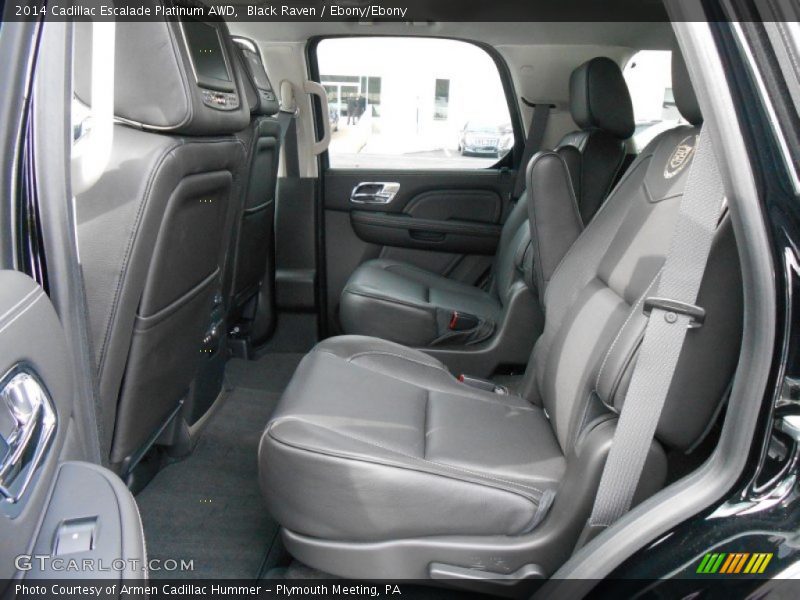 Rear Seat of 2014 Escalade Platinum AWD