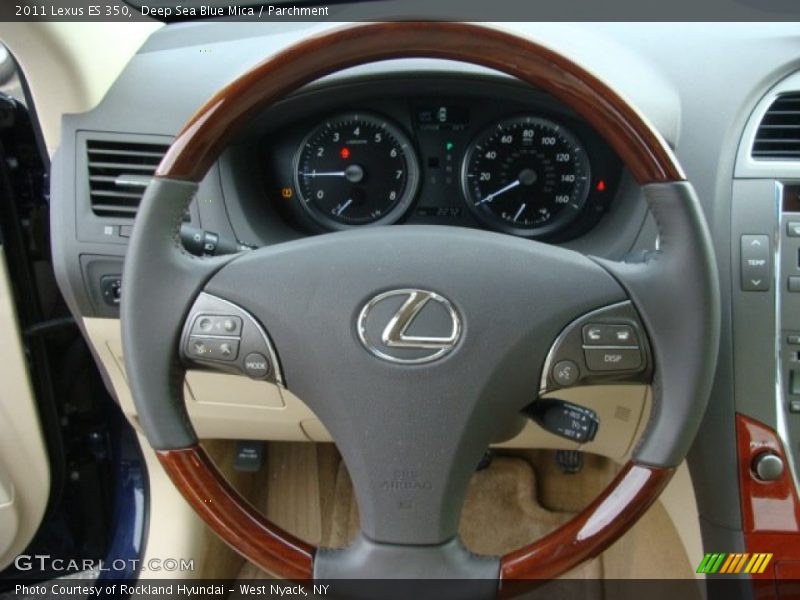 Deep Sea Blue Mica / Parchment 2011 Lexus ES 350