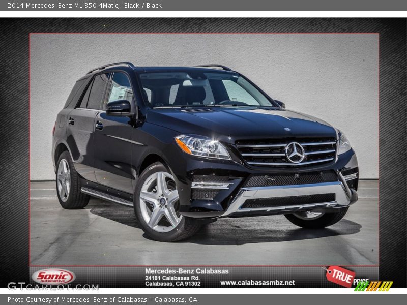 Black / Black 2014 Mercedes-Benz ML 350 4Matic