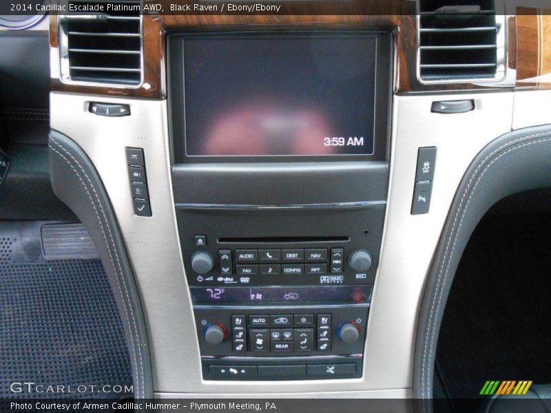 Controls of 2014 Escalade Platinum AWD