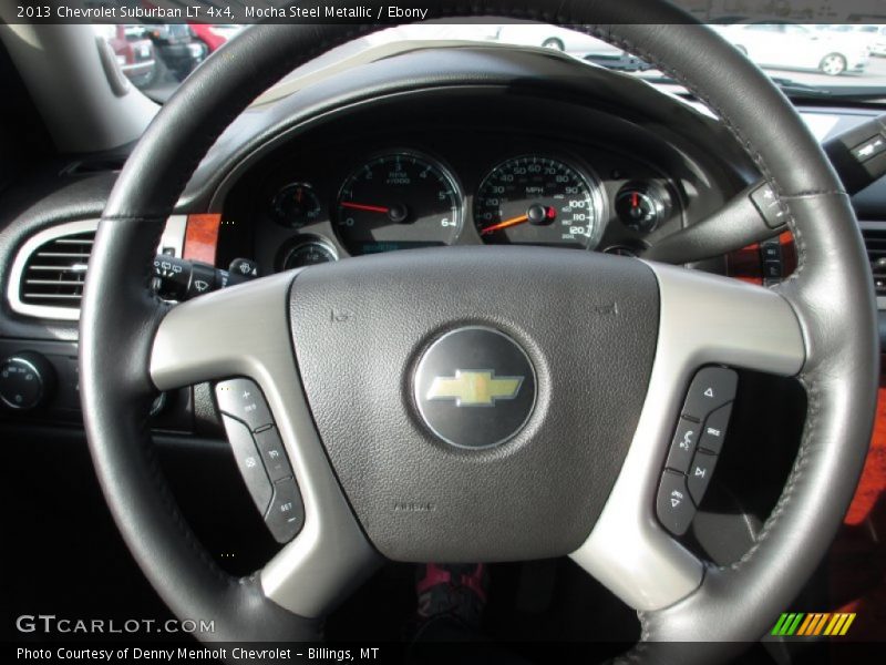 Mocha Steel Metallic / Ebony 2013 Chevrolet Suburban LT 4x4