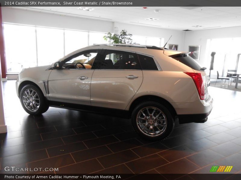 Silver Coast Metallic / Shale/Brownstone 2014 Cadillac SRX Performance