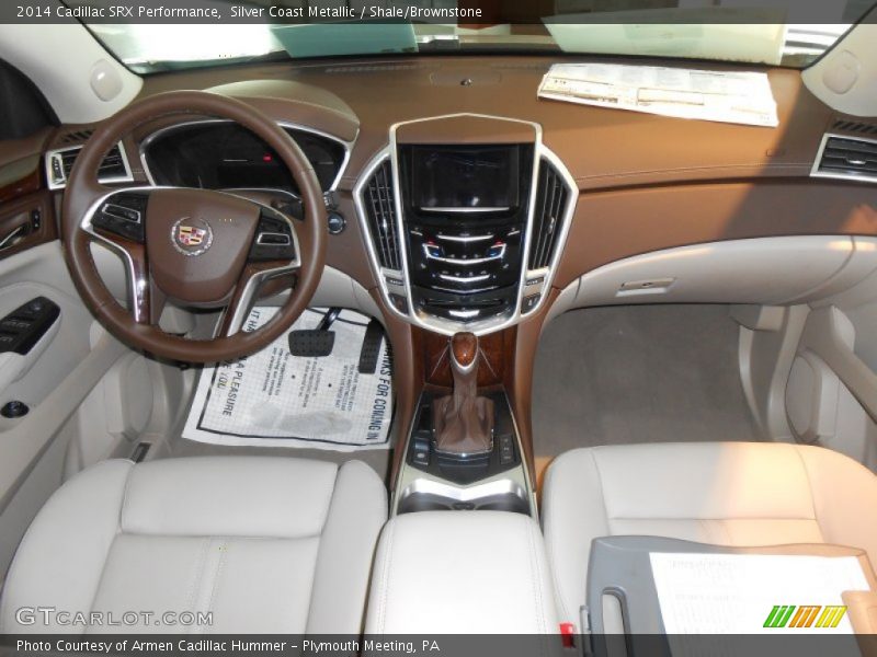 Silver Coast Metallic / Shale/Brownstone 2014 Cadillac SRX Performance