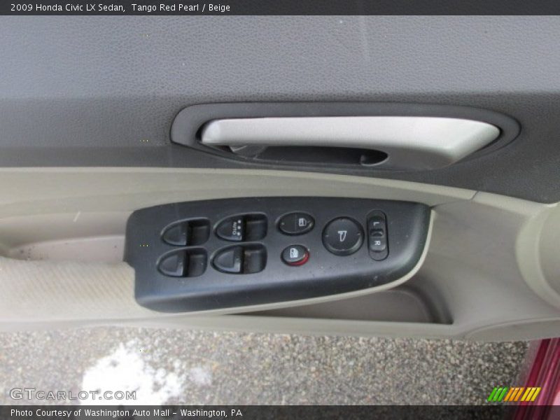 Tango Red Pearl / Beige 2009 Honda Civic LX Sedan
