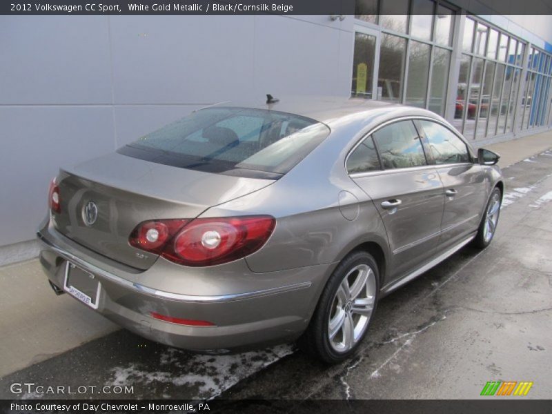 White Gold Metallic / Black/Cornsilk Beige 2012 Volkswagen CC Sport