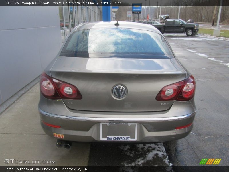 White Gold Metallic / Black/Cornsilk Beige 2012 Volkswagen CC Sport