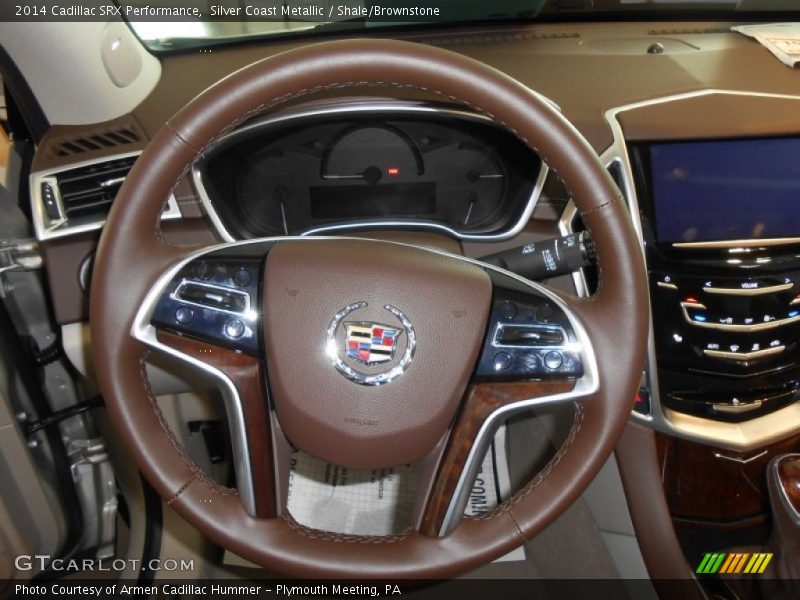Silver Coast Metallic / Shale/Brownstone 2014 Cadillac SRX Performance