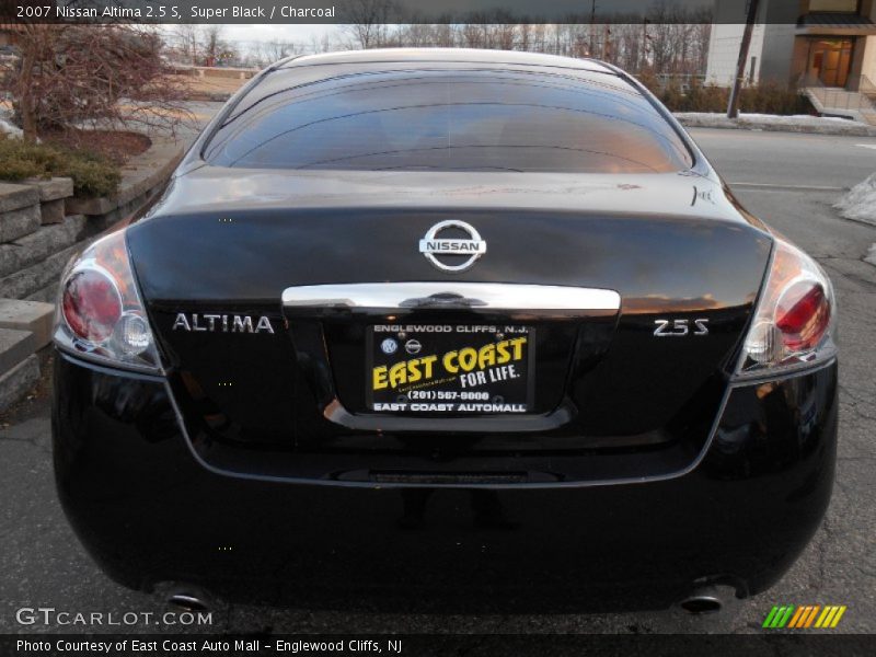Super Black / Charcoal 2007 Nissan Altima 2.5 S