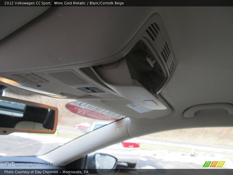 White Gold Metallic / Black/Cornsilk Beige 2012 Volkswagen CC Sport