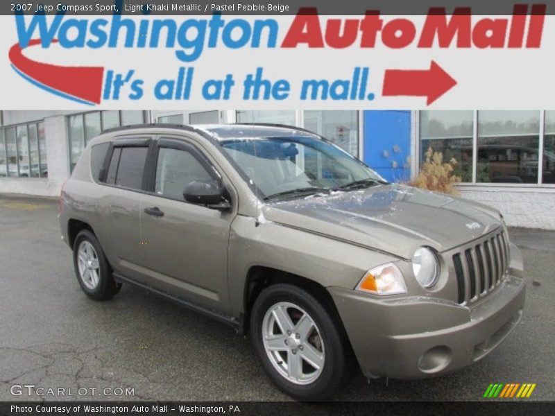 Light Khaki Metallic / Pastel Pebble Beige 2007 Jeep Compass Sport