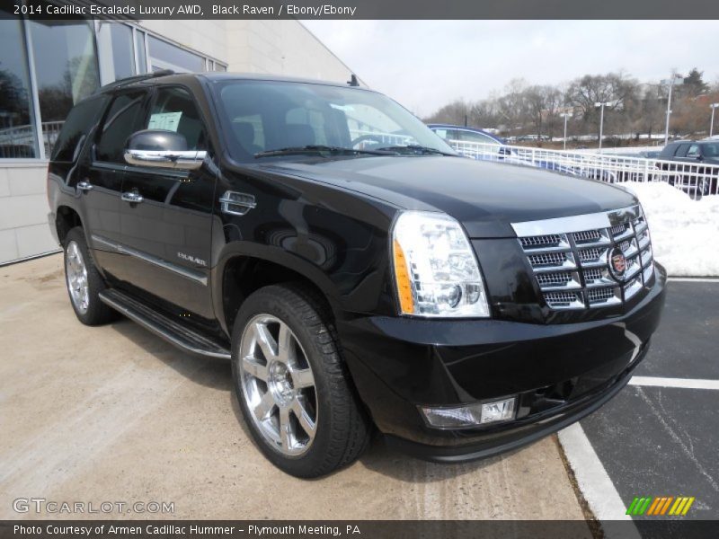 Black Raven / Ebony/Ebony 2014 Cadillac Escalade Luxury AWD