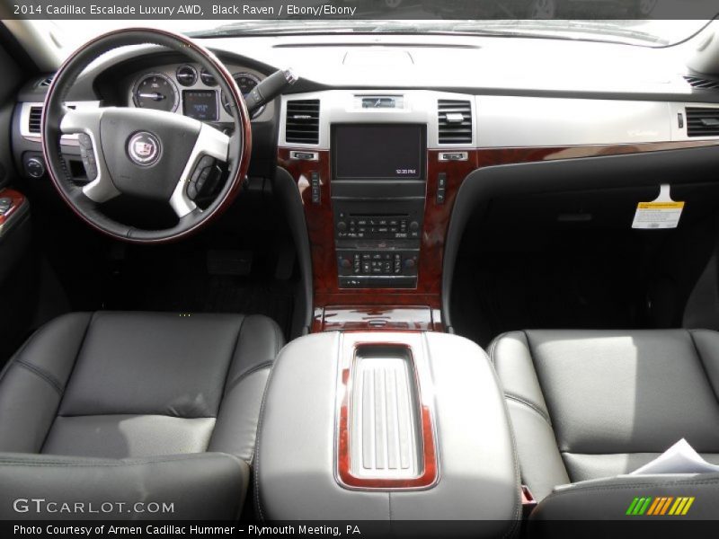 Black Raven / Ebony/Ebony 2014 Cadillac Escalade Luxury AWD