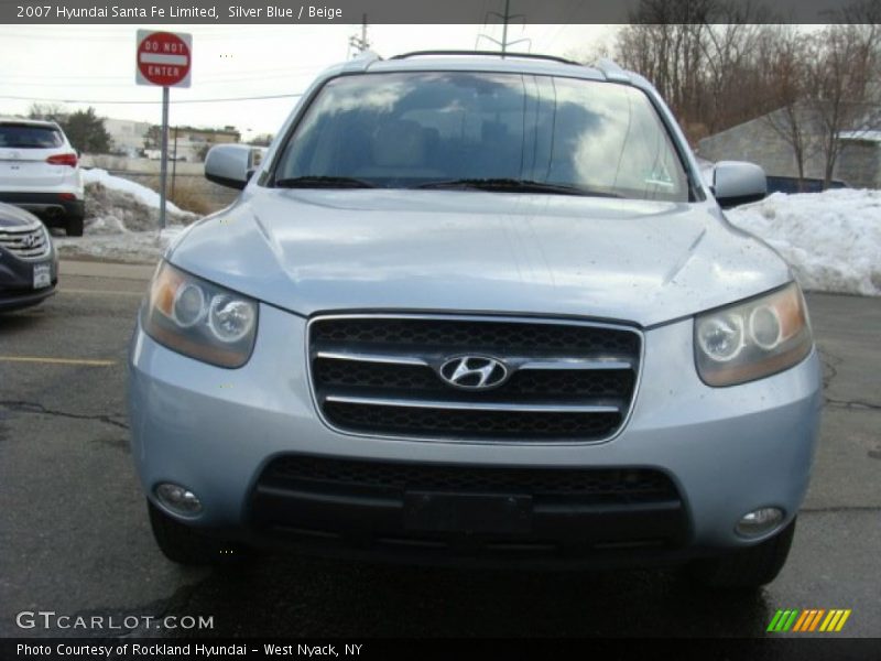 Silver Blue / Beige 2007 Hyundai Santa Fe Limited