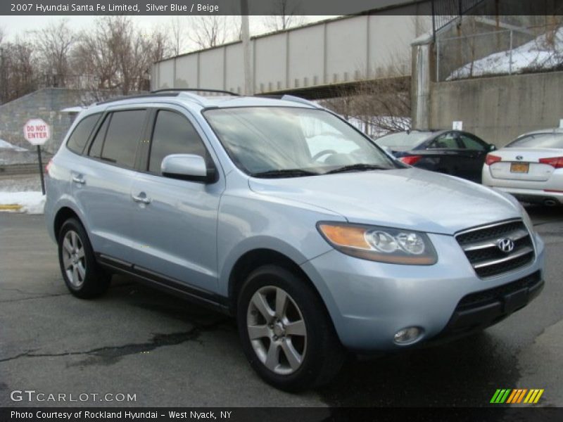 Silver Blue / Beige 2007 Hyundai Santa Fe Limited