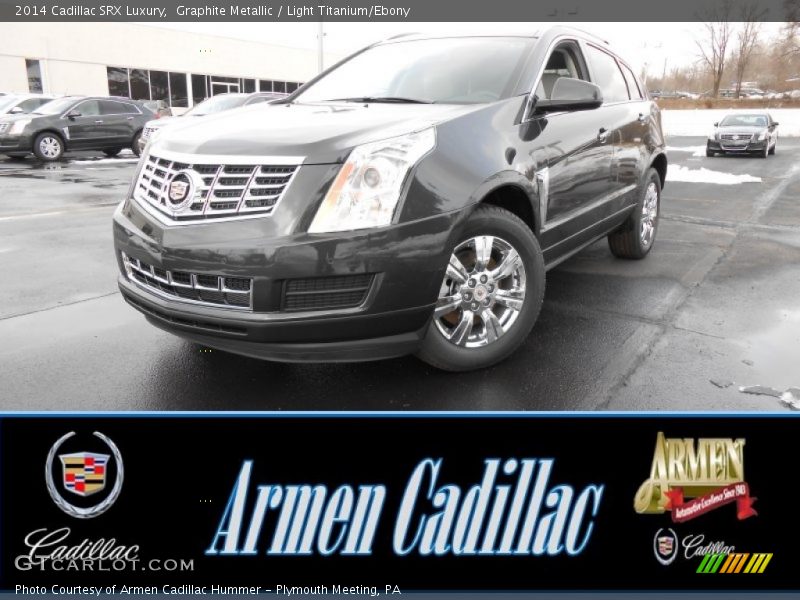 Graphite Metallic / Light Titanium/Ebony 2014 Cadillac SRX Luxury