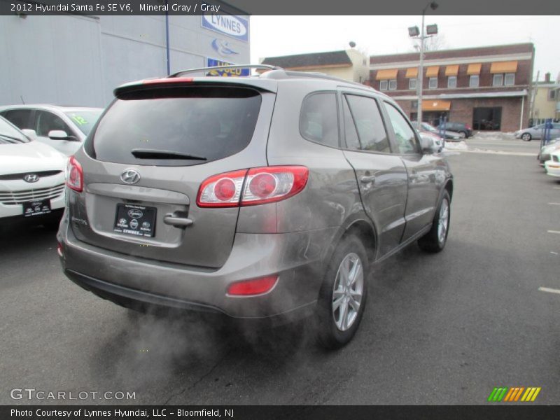 Mineral Gray / Gray 2012 Hyundai Santa Fe SE V6