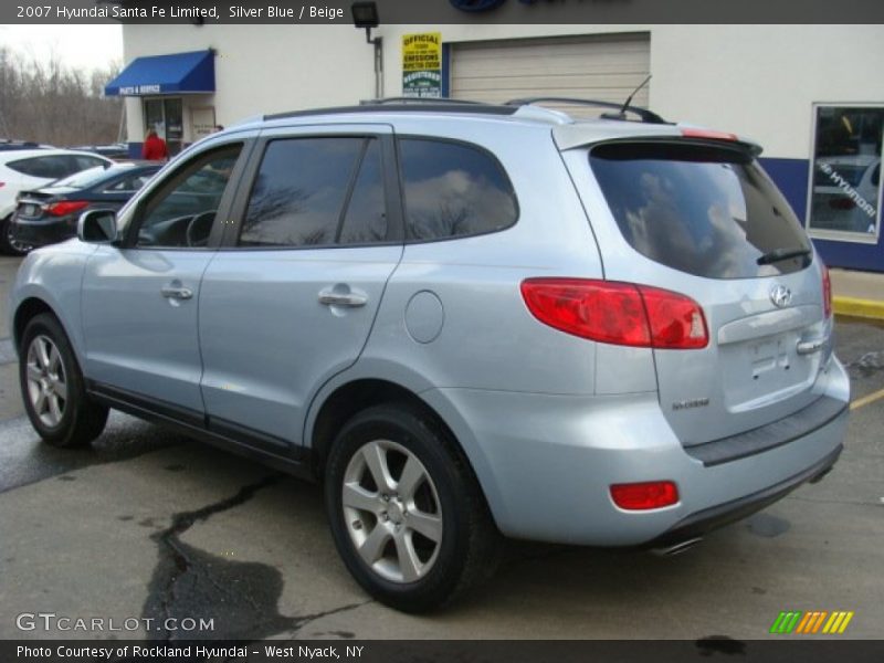 Silver Blue / Beige 2007 Hyundai Santa Fe Limited