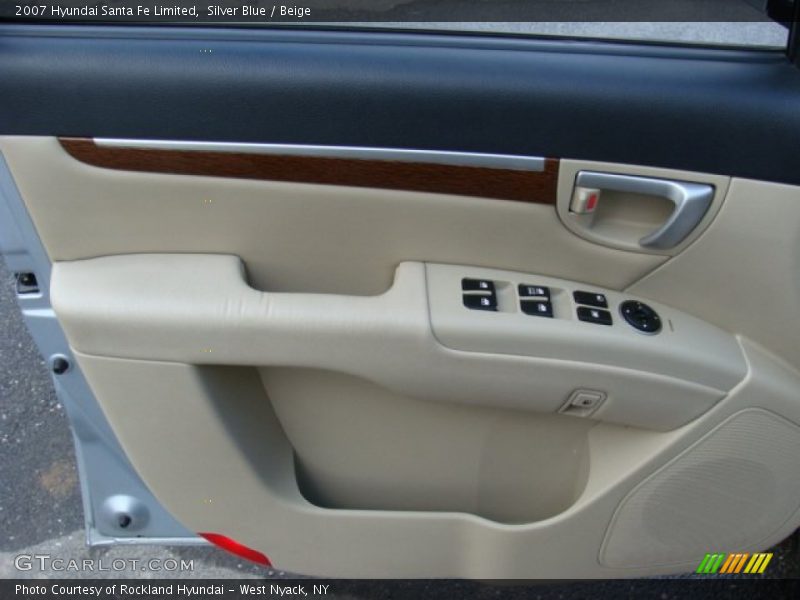 Silver Blue / Beige 2007 Hyundai Santa Fe Limited