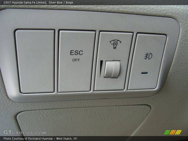 Silver Blue / Beige 2007 Hyundai Santa Fe Limited