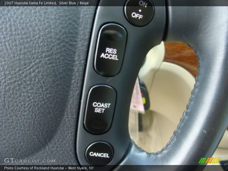 Silver Blue / Beige 2007 Hyundai Santa Fe Limited