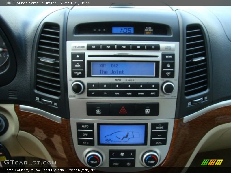 Silver Blue / Beige 2007 Hyundai Santa Fe Limited