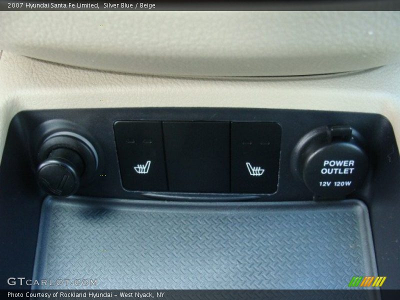 Silver Blue / Beige 2007 Hyundai Santa Fe Limited