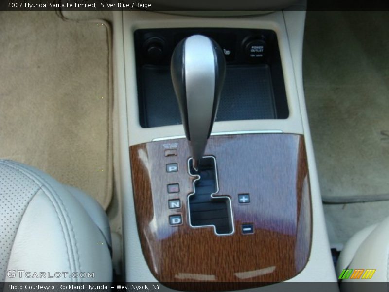 Silver Blue / Beige 2007 Hyundai Santa Fe Limited
