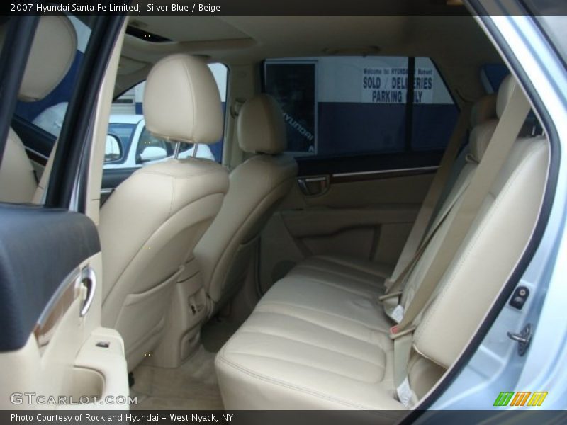 Silver Blue / Beige 2007 Hyundai Santa Fe Limited