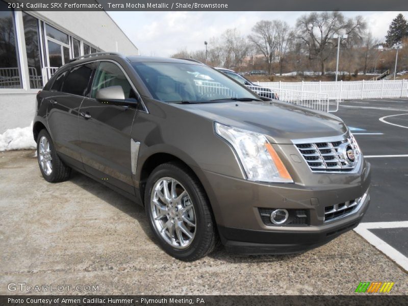 Terra Mocha Metallic / Shale/Brownstone 2014 Cadillac SRX Performance