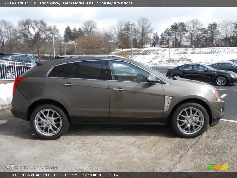 Terra Mocha Metallic / Shale/Brownstone 2014 Cadillac SRX Performance