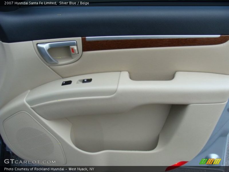 Silver Blue / Beige 2007 Hyundai Santa Fe Limited