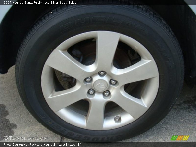 Silver Blue / Beige 2007 Hyundai Santa Fe Limited
