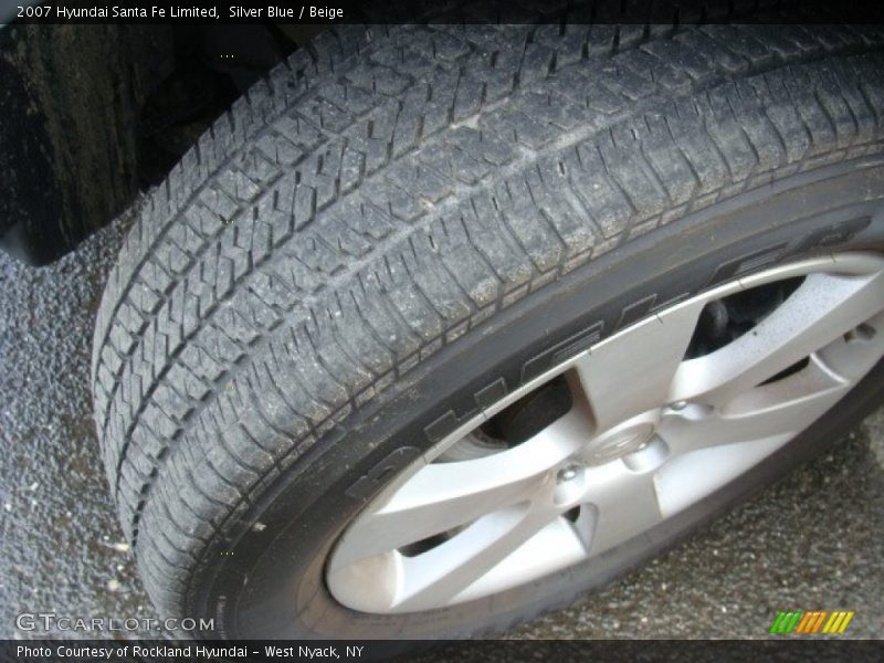 Silver Blue / Beige 2007 Hyundai Santa Fe Limited