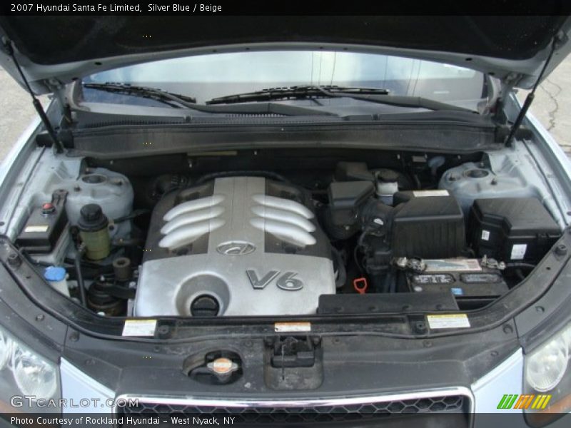 Silver Blue / Beige 2007 Hyundai Santa Fe Limited