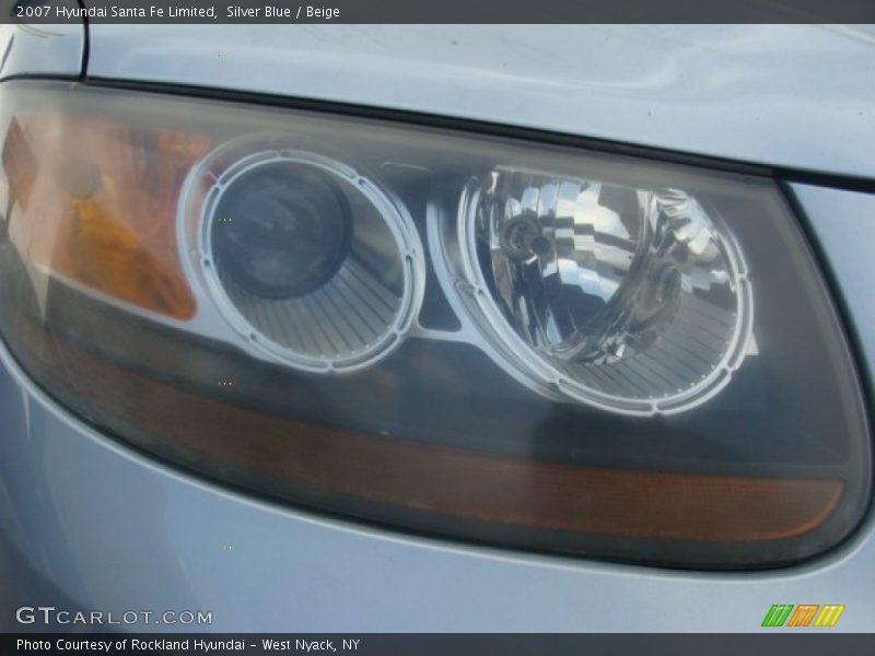 Silver Blue / Beige 2007 Hyundai Santa Fe Limited
