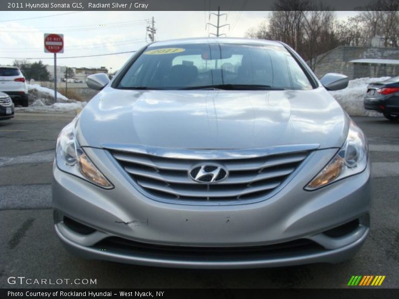 Radiant Silver / Gray 2011 Hyundai Sonata GLS