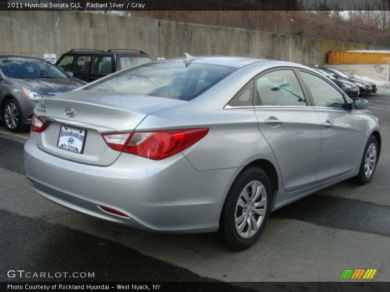 Radiant Silver / Gray 2011 Hyundai Sonata GLS