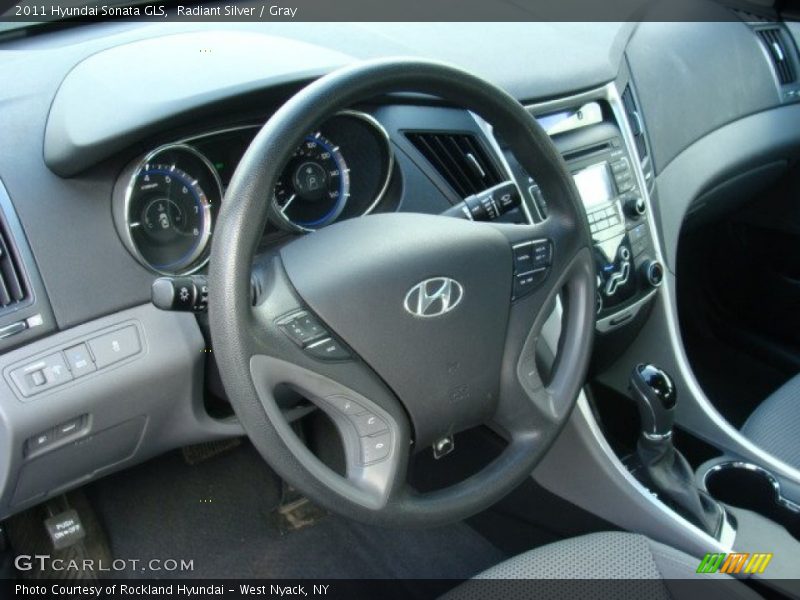 Radiant Silver / Gray 2011 Hyundai Sonata GLS