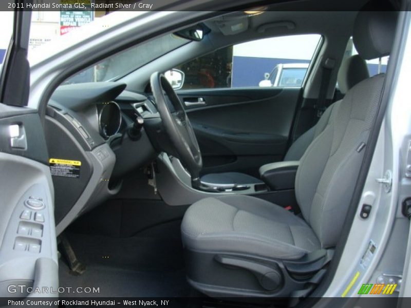 Radiant Silver / Gray 2011 Hyundai Sonata GLS