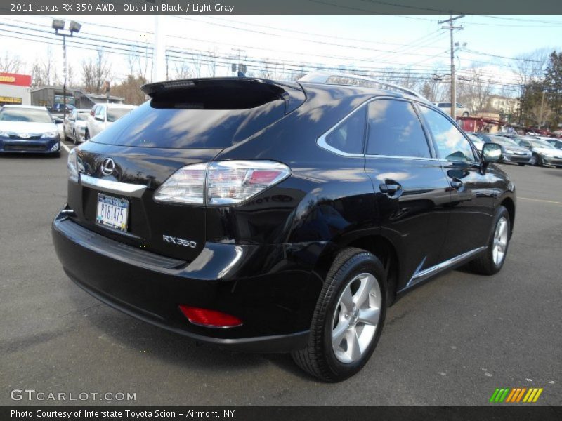 Obsidian Black / Light Gray 2011 Lexus RX 350 AWD