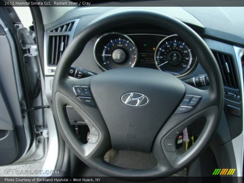 Radiant Silver / Gray 2011 Hyundai Sonata GLS