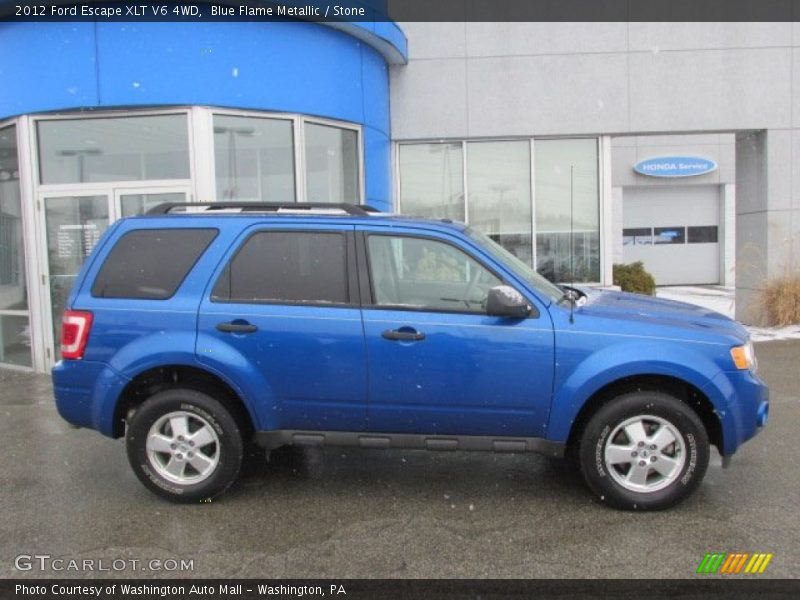 Blue Flame Metallic / Stone 2012 Ford Escape XLT V6 4WD