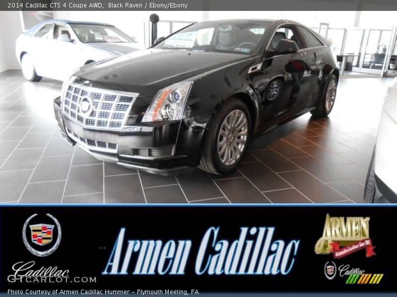Black Raven / Ebony/Ebony 2014 Cadillac CTS 4 Coupe AWD