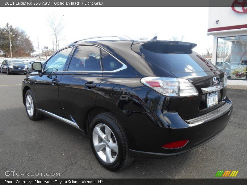 Obsidian Black / Light Gray 2011 Lexus RX 350 AWD