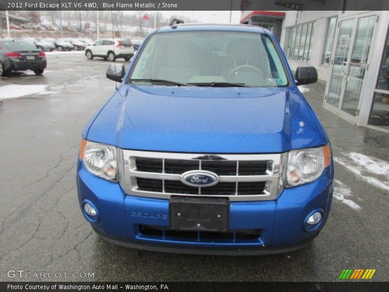 Blue Flame Metallic / Stone 2012 Ford Escape XLT V6 4WD
