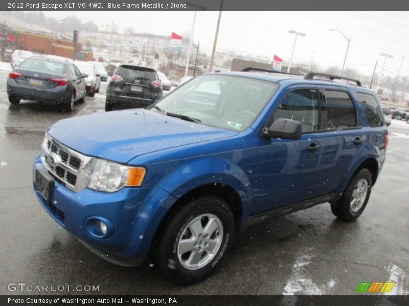 Blue Flame Metallic / Stone 2012 Ford Escape XLT V6 4WD