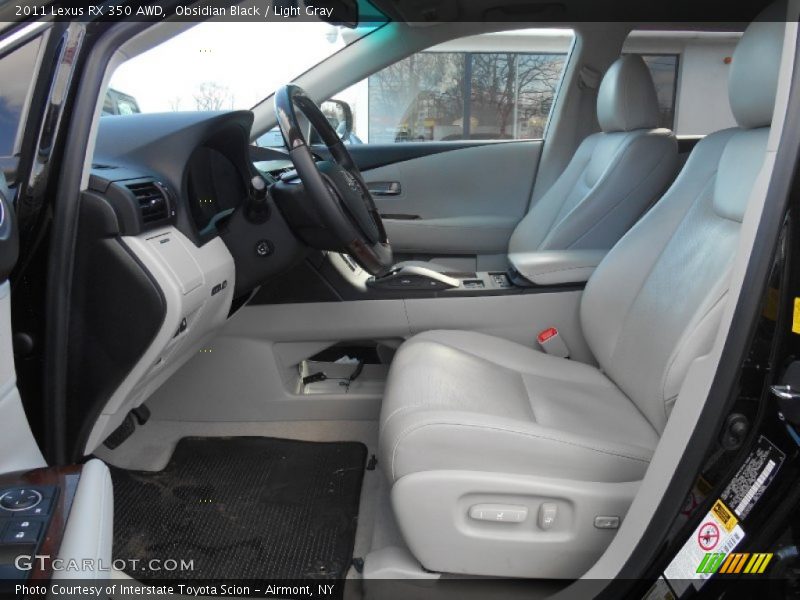 Obsidian Black / Light Gray 2011 Lexus RX 350 AWD