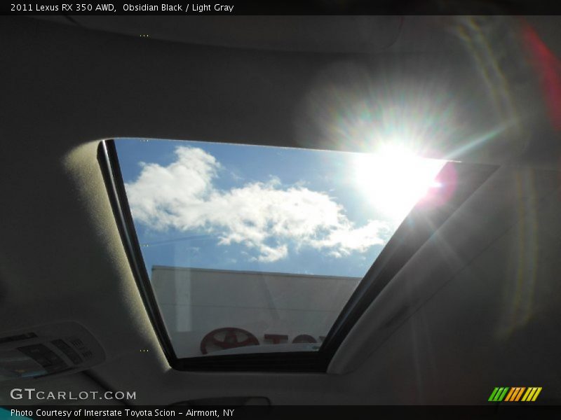 Obsidian Black / Light Gray 2011 Lexus RX 350 AWD