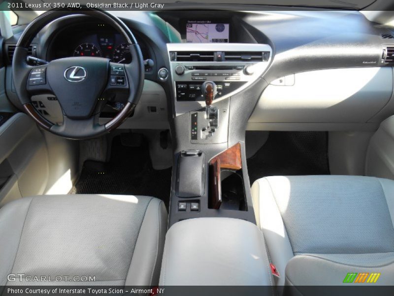 Obsidian Black / Light Gray 2011 Lexus RX 350 AWD