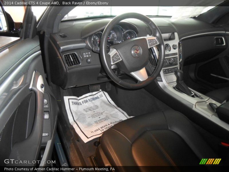 Black Raven / Ebony/Ebony 2014 Cadillac CTS 4 Coupe AWD